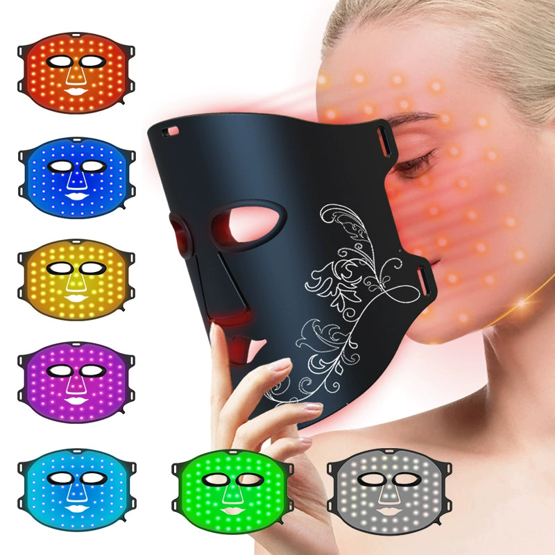 Led Red Blue Light Infrared For Home Mask Spectrometer Photon Skin Rejuvenation Color Light Silicone Lamp Mask Beauty
