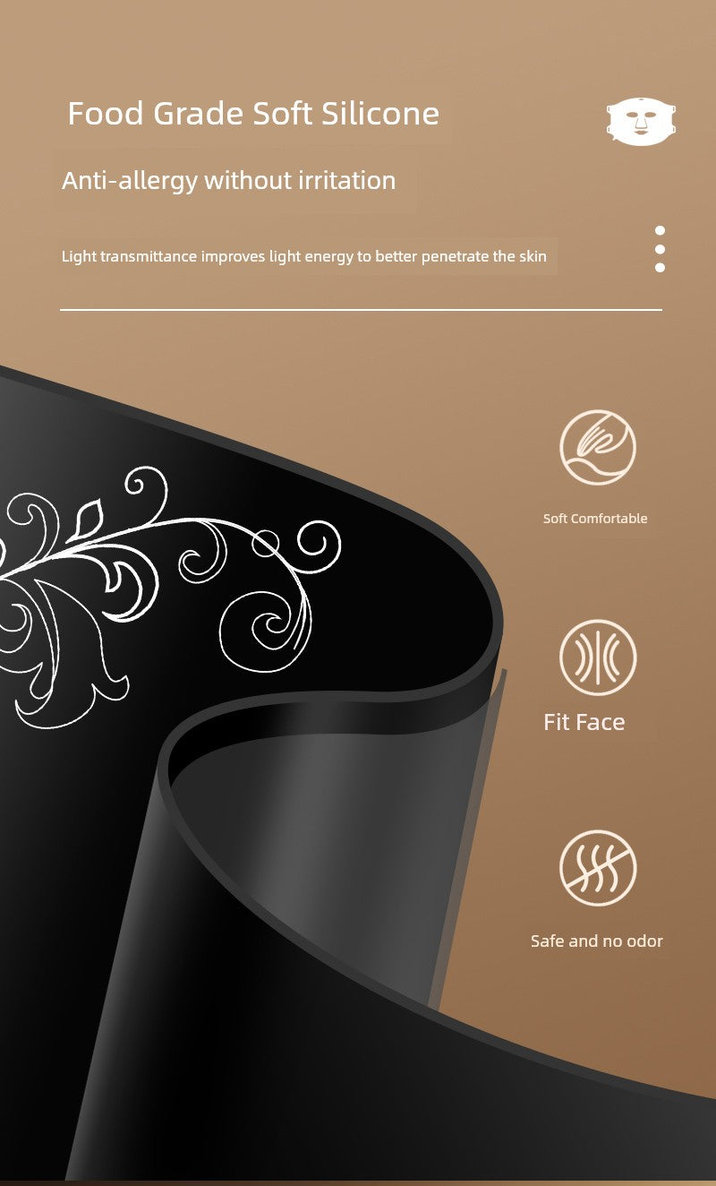 Led Red Blue Light Infrared For Home Mask Spectrometer Photon Skin Rejuvenation Color Light Silicone Lamp Mask Beauty