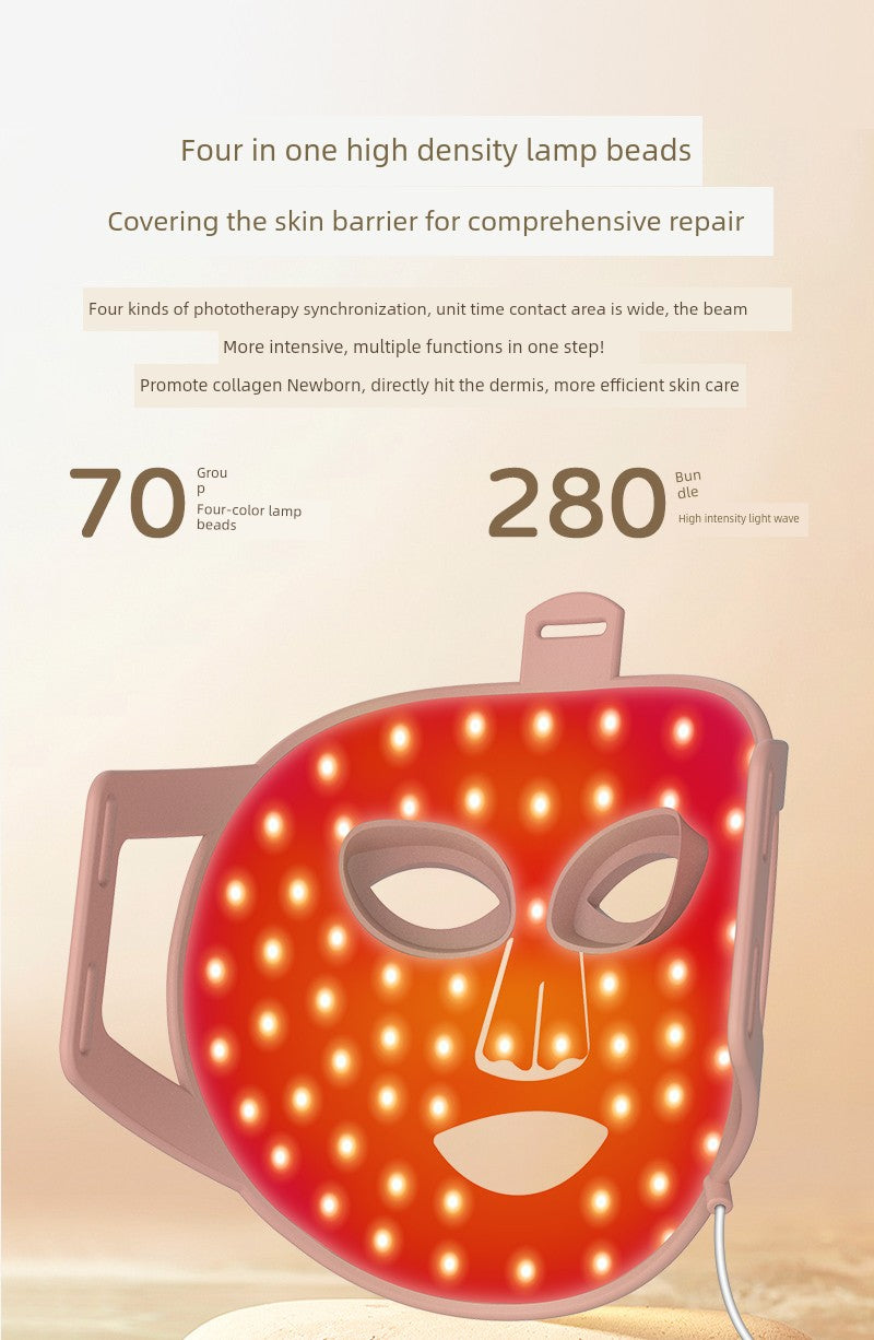 Led Red Blue Light Infrared For Home Mask Spectrometer Photon Skin Rejuvenation Color Light Silicone Lamp Mask Beauty