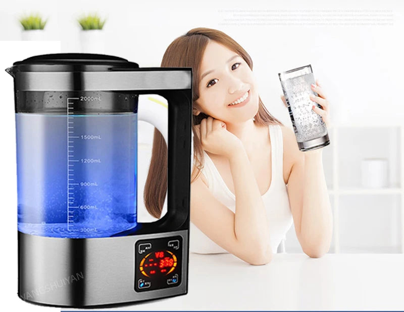 2L Electric Hydrogen Rich Water Kettle Water Ionizer Machine Water Filter Drink Hydrogen Water Generator For Home