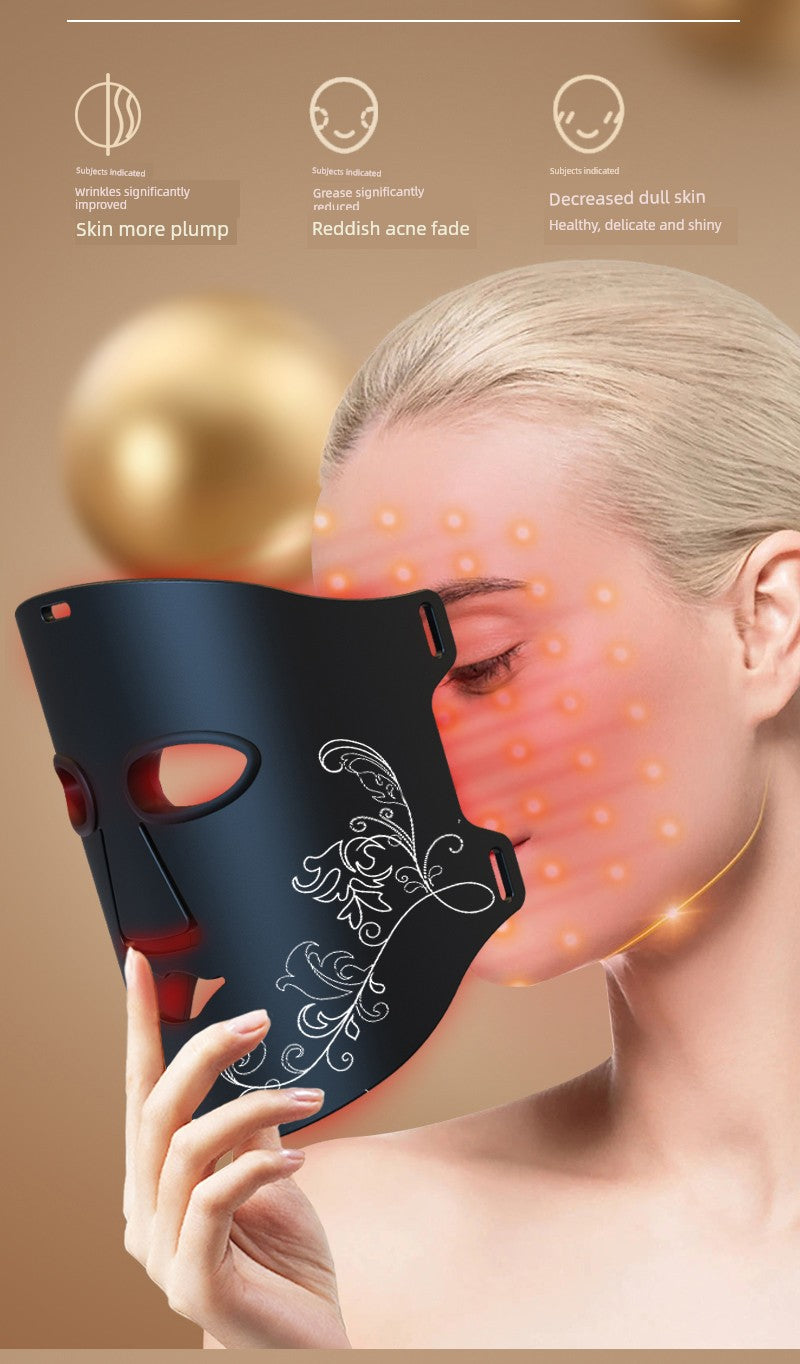 Led Red Blue Light Infrared For Home Mask Spectrometer Photon Skin Rejuvenation Color Light Silicone Lamp Mask Beauty
