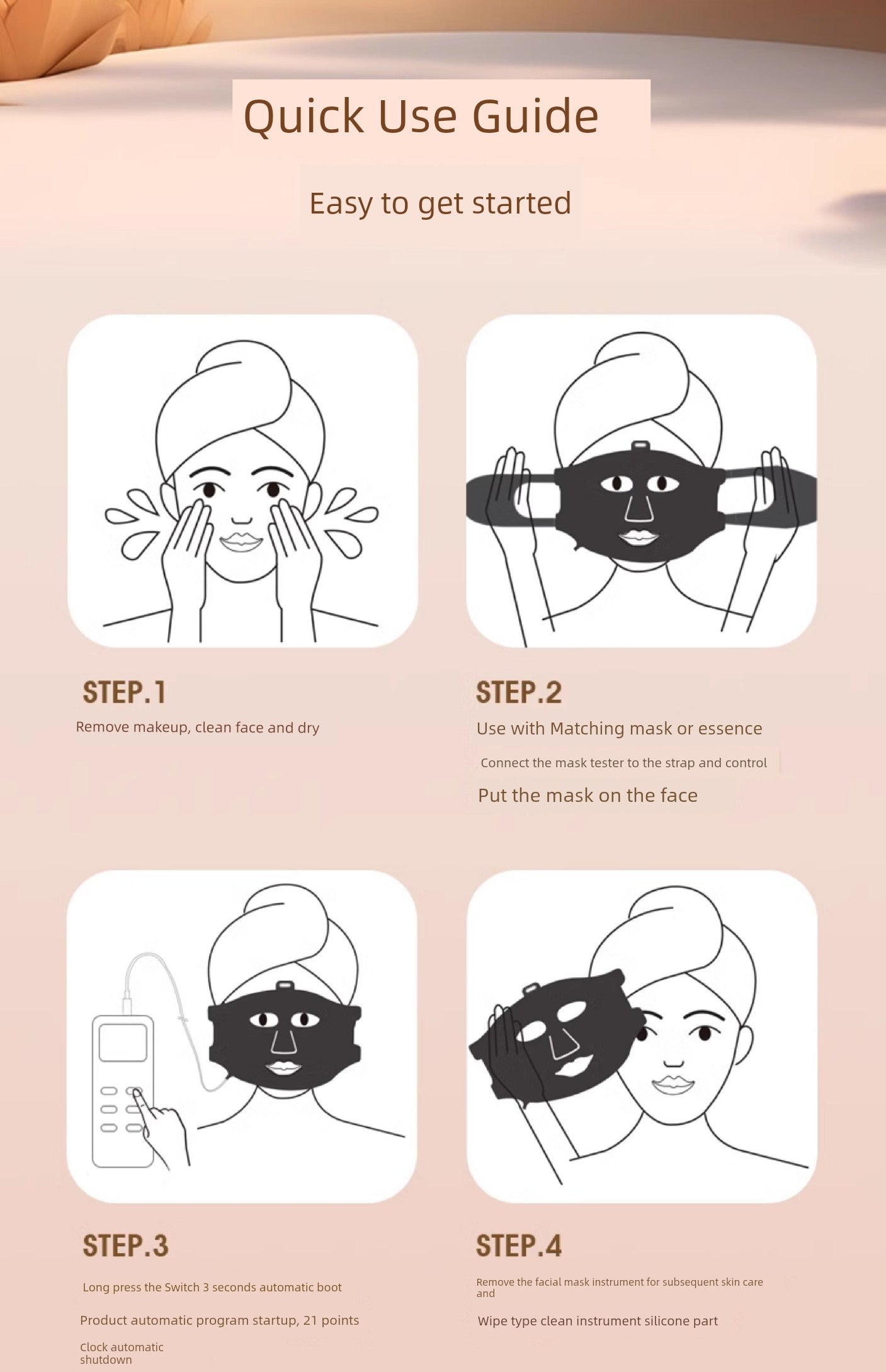 Led Red Blue Light Infrared For Home Mask Spectrometer Photon Skin Rejuvenation Color Light Silicone Lamp Mask Beauty