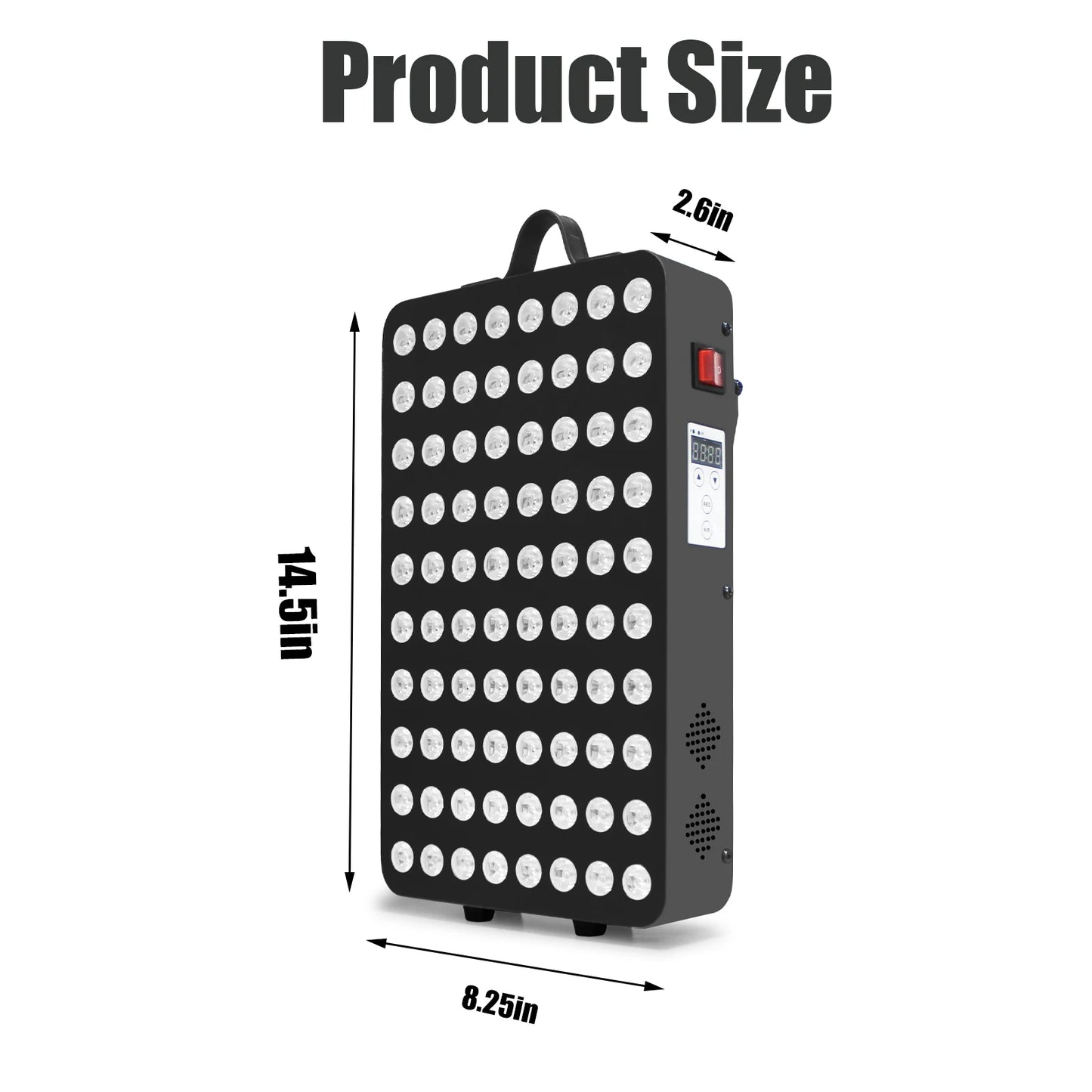 660&850nm Near Infrared and Red Light Therapy Home Use Device High Power LED Light Therapy Lamp for Anti-Aging, Pain Relief