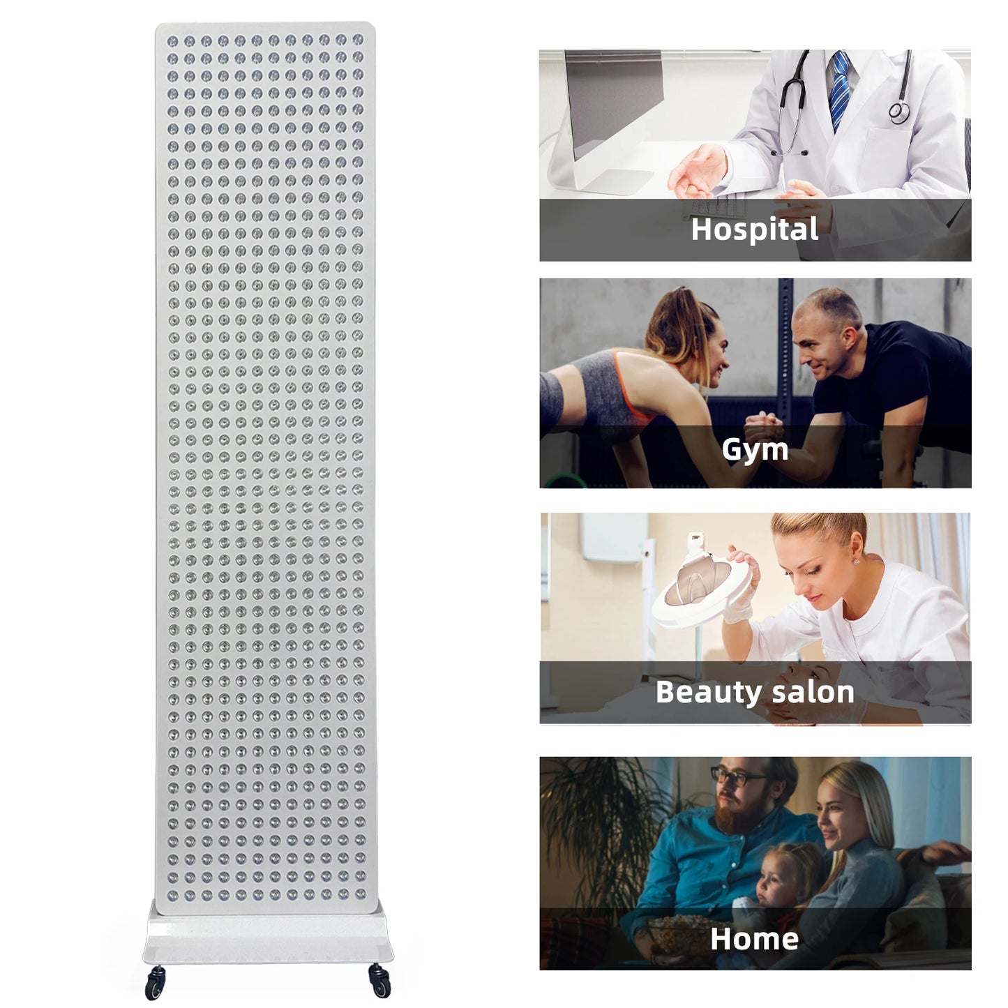 3000W No Flicker Low EMF Dual-Chip RedLight Therapy Device Full Body 660nm 850nm Near Infrared LED Therapy Panel Lamp