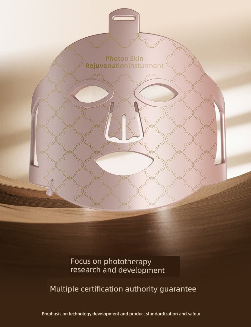 Led Red Blue Light Infrared For Home Mask Spectrometer Photon Skin Rejuvenation Color Light Silicone Lamp Mask Beauty