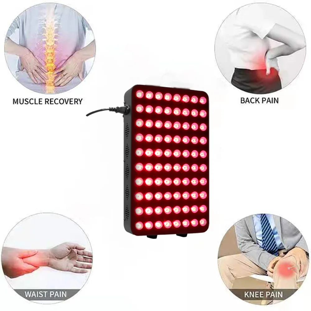 660&850nm Near Infrared and Red Light Therapy Home Use Device High Power LED Light Therapy Lamp for Anti-Aging, Pain Relief