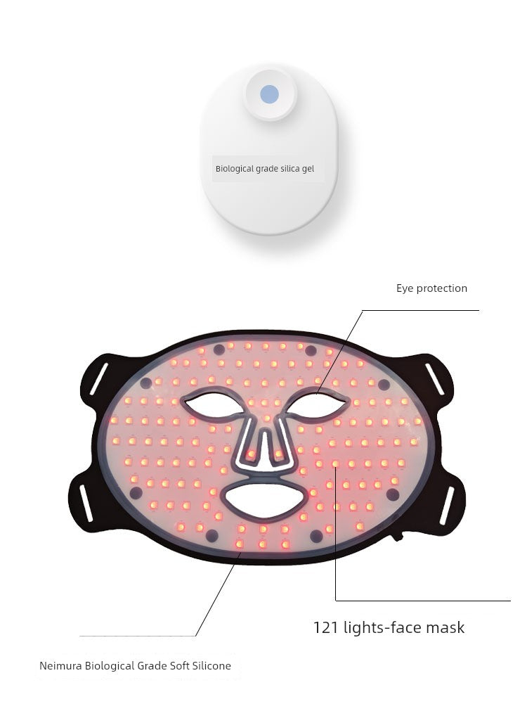 For Home Face IPL Device Mask Red Blue Light Anti-Wrinkle Skin Rejuvenation Large Row Light LED Beauty Mask Beauty Instrument