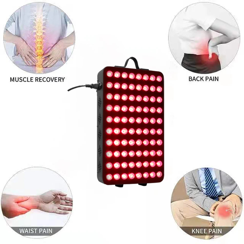 660&850nm Near Infrared and Red Light Therapy Home Use Device High Power LED Light Therapy Lamp for Anti-Aging, Pain Relief