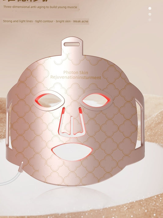 Led Red Blue Light Infrared For Home Mask Spectrometer Photon Skin Rejuvenation Color Light Silicone Lamp Mask Beauty