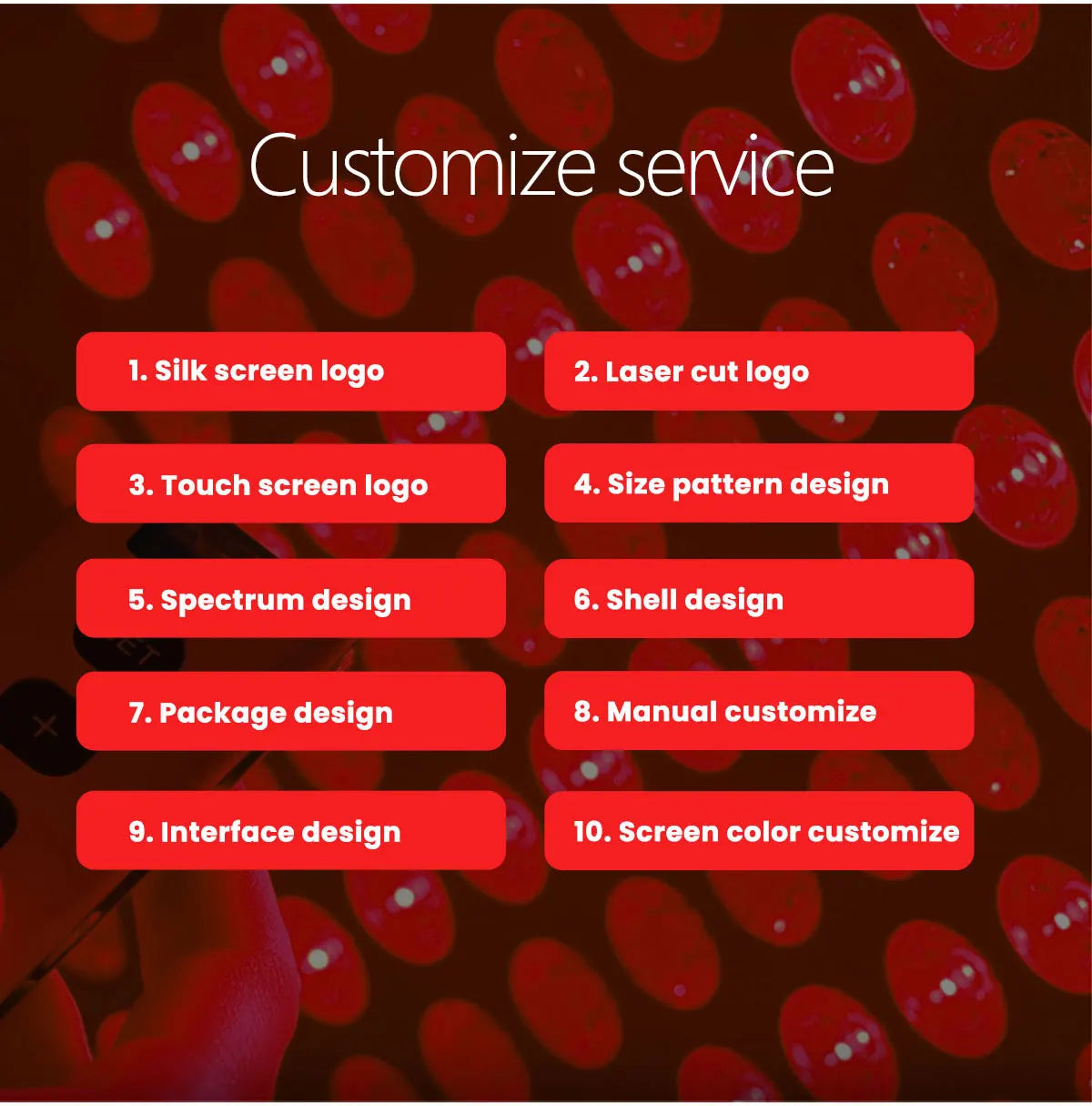 RL300MAXPT 480nm 1060nm  Red Near far Infrared Light Therapy Red led Light device panel pdt light therapy 1500W