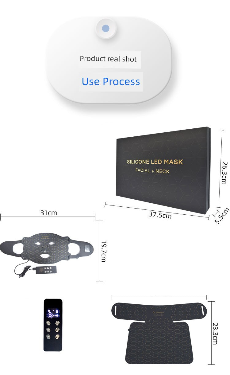 For Home Face IPL Device Mask Red Blue Light Anti-Wrinkle Skin Rejuvenation Large Row Light LED Beauty Mask Beauty Instrument