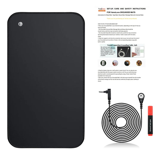 30X60CM Earthing Mat Grounding Pad for Improves Sleep,Enhanced Circulation,Reduces Inflammation & Pain Grounding Mat for Desk