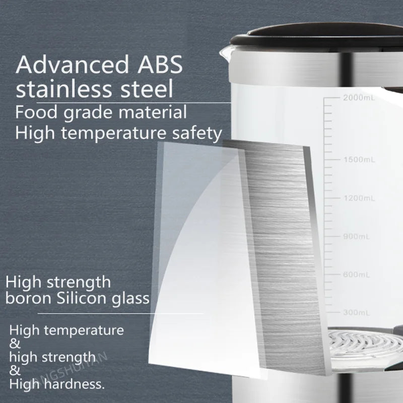 2L Electric Hydrogen Rich Water Kettle Water Ionizer Machine Water Filter Drink Hydrogen Water Generator For Home