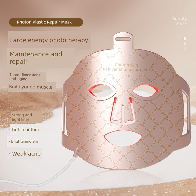 Led Red Blue Light Infrared For Home Mask Spectrometer Photon Skin Rejuvenation Color Light Silicone Lamp Mask Beauty
