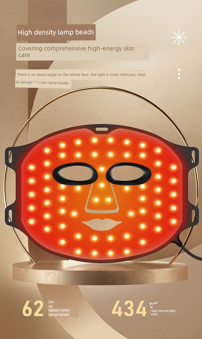 Led Red Blue Light Infrared For Home Mask Spectrometer Photon Skin Rejuvenation Color Light Silicone Lamp Mask Beauty