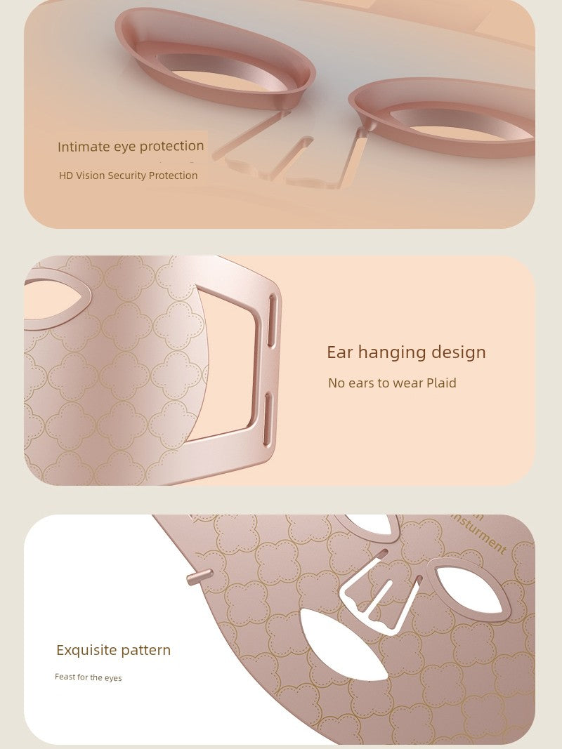 Led Red Blue Light Infrared For Home Mask Spectrometer Photon Skin Rejuvenation Color Light Silicone Lamp Mask Beauty