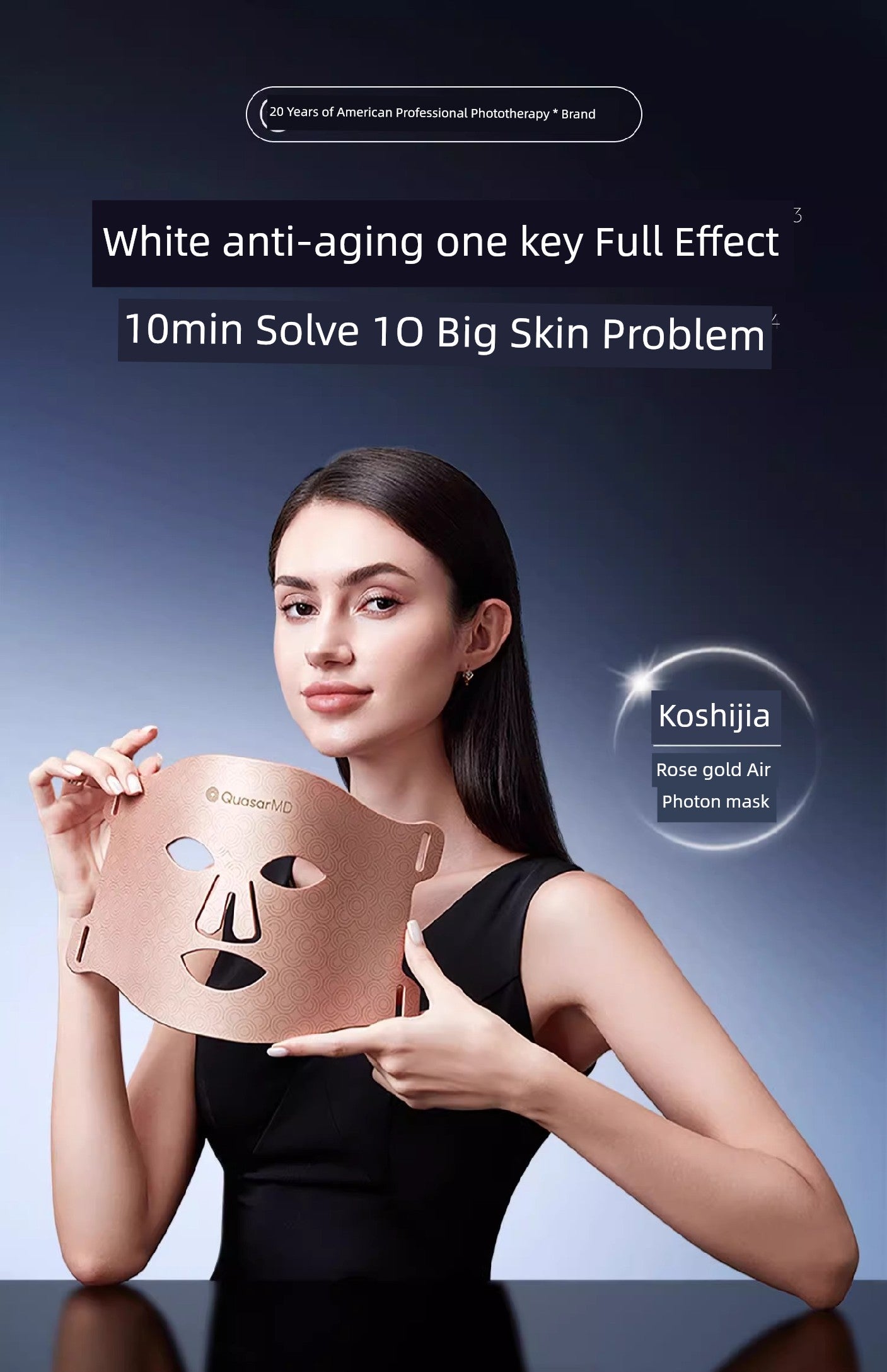 Koshijia Skin Rejuvenation Red Light Beauty Instrument Mask