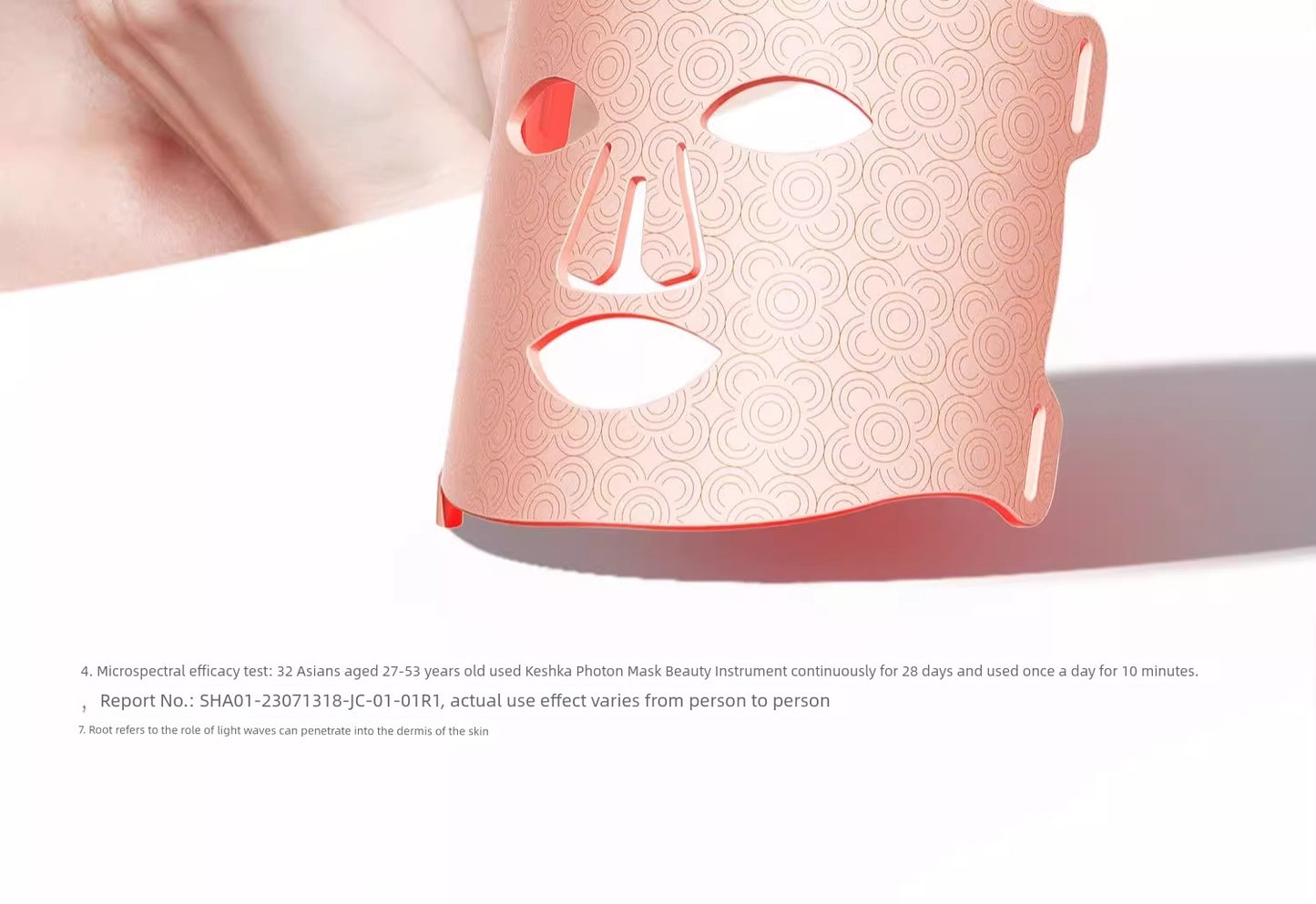Koshijia Skin Rejuvenation Red Light Beauty Instrument Mask