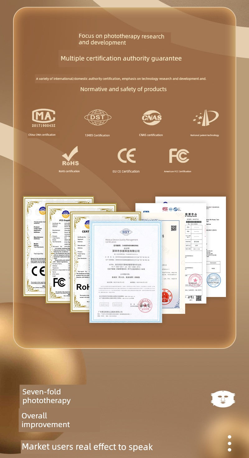 Led Red Blue Light Infrared For Home Mask Spectrometer Photon Skin Rejuvenation Color Light Silicone Lamp Mask Beauty