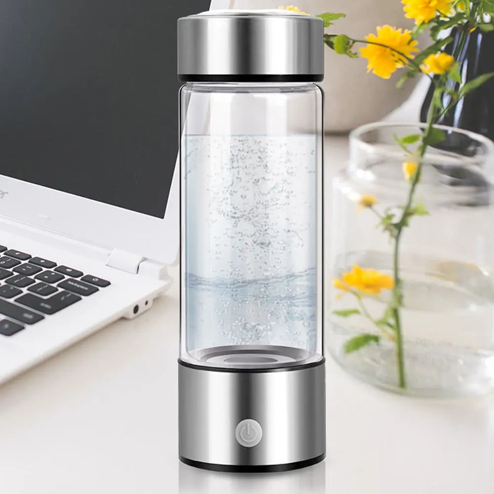 Titanium Portable Hydrogen-Rich Water Cup Water Ionizer Maker/Generator Super Antioxidants ORP Hydrogen Alkaline Water Bottle