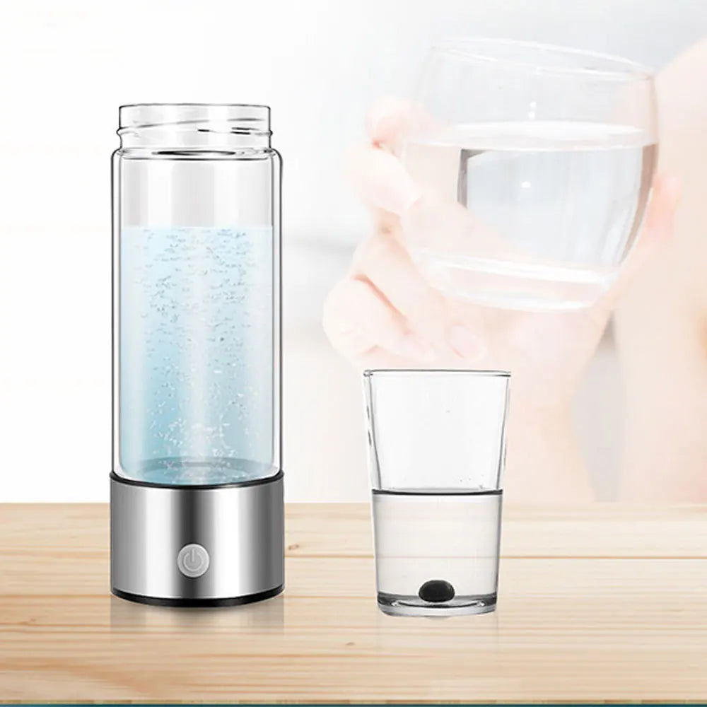 Titanium Portable Hydrogen-Rich Water Cup Water Ionizer Maker/Generator Super Antioxidants ORP Hydrogen Alkaline Water Bottle