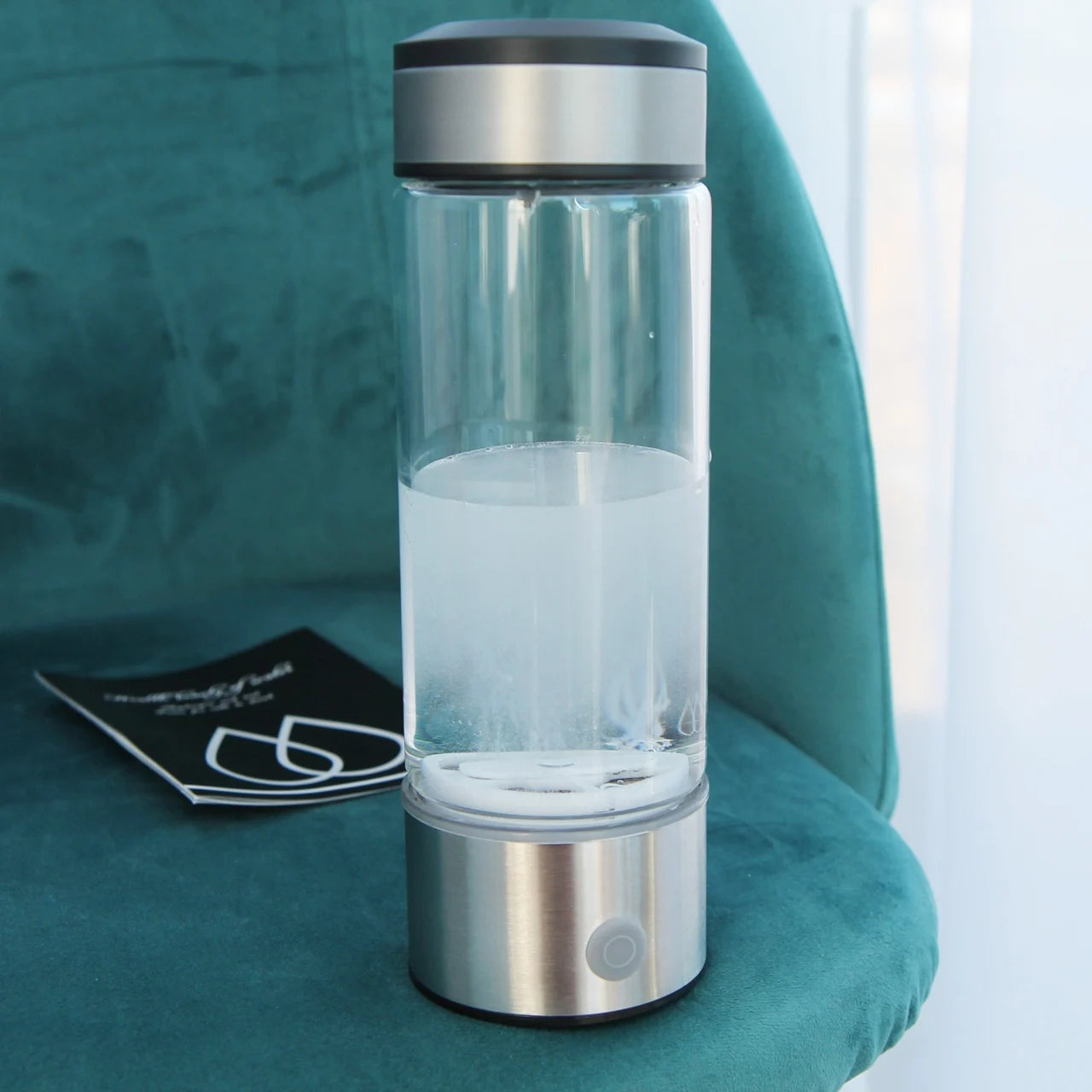 Hydrogen Generator Cup Water Filter 430ML Alkaline Maker Hydrogen-Rich Water Portable Bottle Lonizer Pure H2 Electrolysis