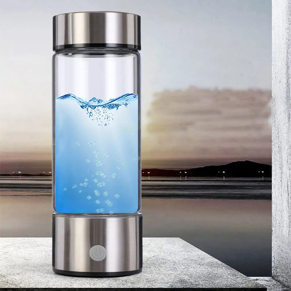 Titanium Portable Hydrogen-Rich Water Cup Water Ionizer Maker/Generator Super Antioxidants ORP Hydrogen Alkaline Water Bottle