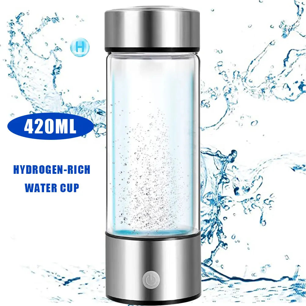 Titanium Portable Hydrogen-Rich Water Cup Water Ionizer Maker/Generator Super Antioxidants ORP Hydrogen Alkaline Water Bottle