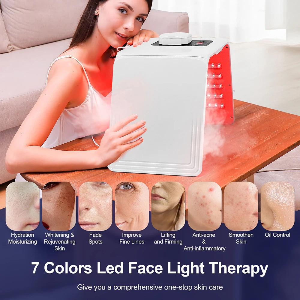7 Colors LED Photon Machine Skin Moisturizing Nano Spray LED Face&Body SPA Skin Care Beauty Mask