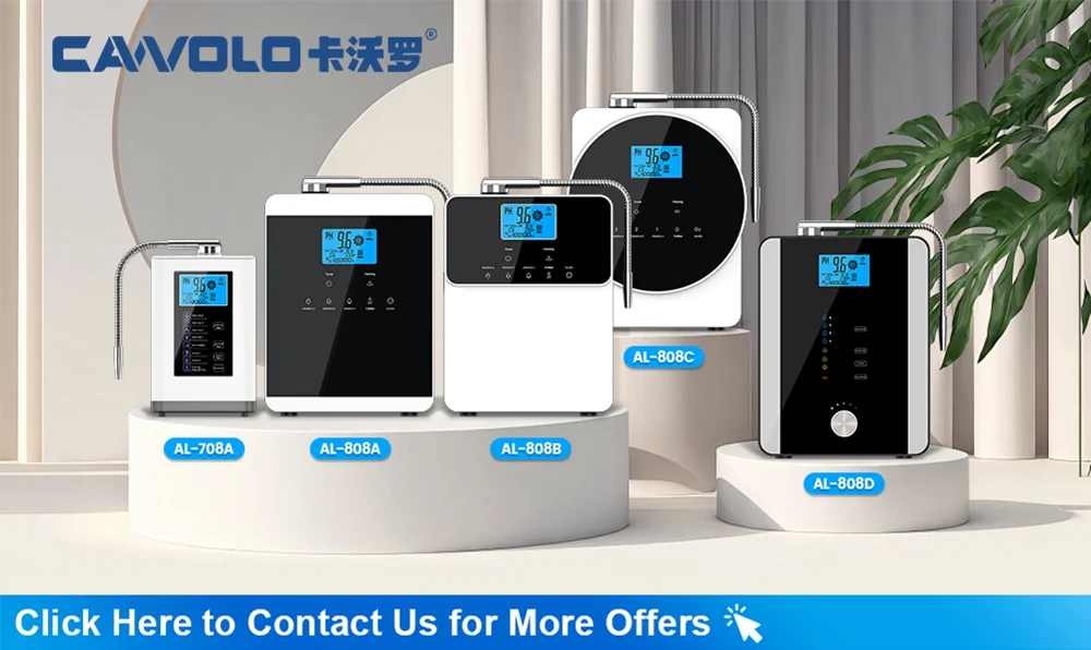 CAWOLO Alkaline Water Ionizer Machine pH 4.5-10.5 Alkaline Acidic Water Purifier PH Water Alkaline Machine