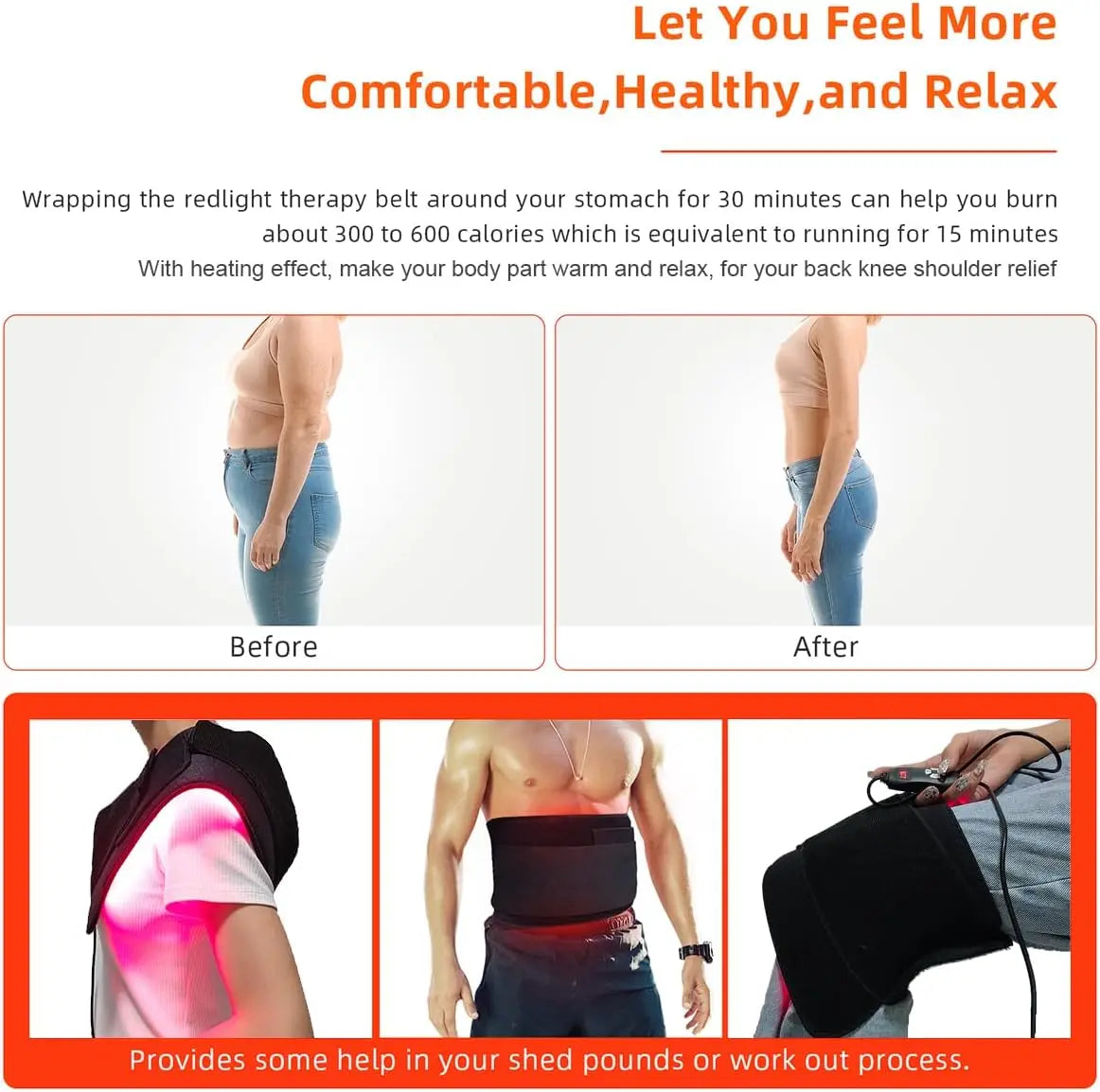 Red Infrared Light Therapy Pad   LED Beauty Devices for Face and Body Back Knee Hands Feet Relief Portable 660nm 850nm  Heat Pad