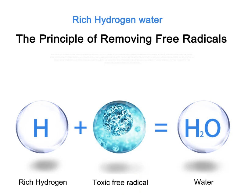Hydrogen rich Electric Kettle Healthy Hydrogen-rich Generator Electrolysis Water Heating Machine 2L for English manual