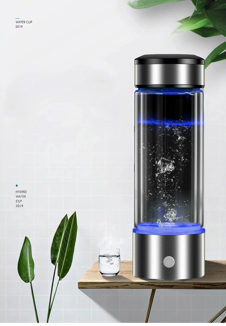 430ml Hydrogen Water Bottle Filter Ionizer Generator Maker Energy Healthy Anti-Aging Alkaline Water Cup
